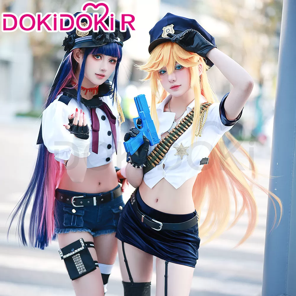 【 In Stock】DokiDoki-R Anime Cosplay Pantyy / Stockingg Costume Angel Police Uniform