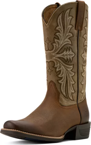 Ariat Men's Brown Bomber Hustler Cowboy Boot