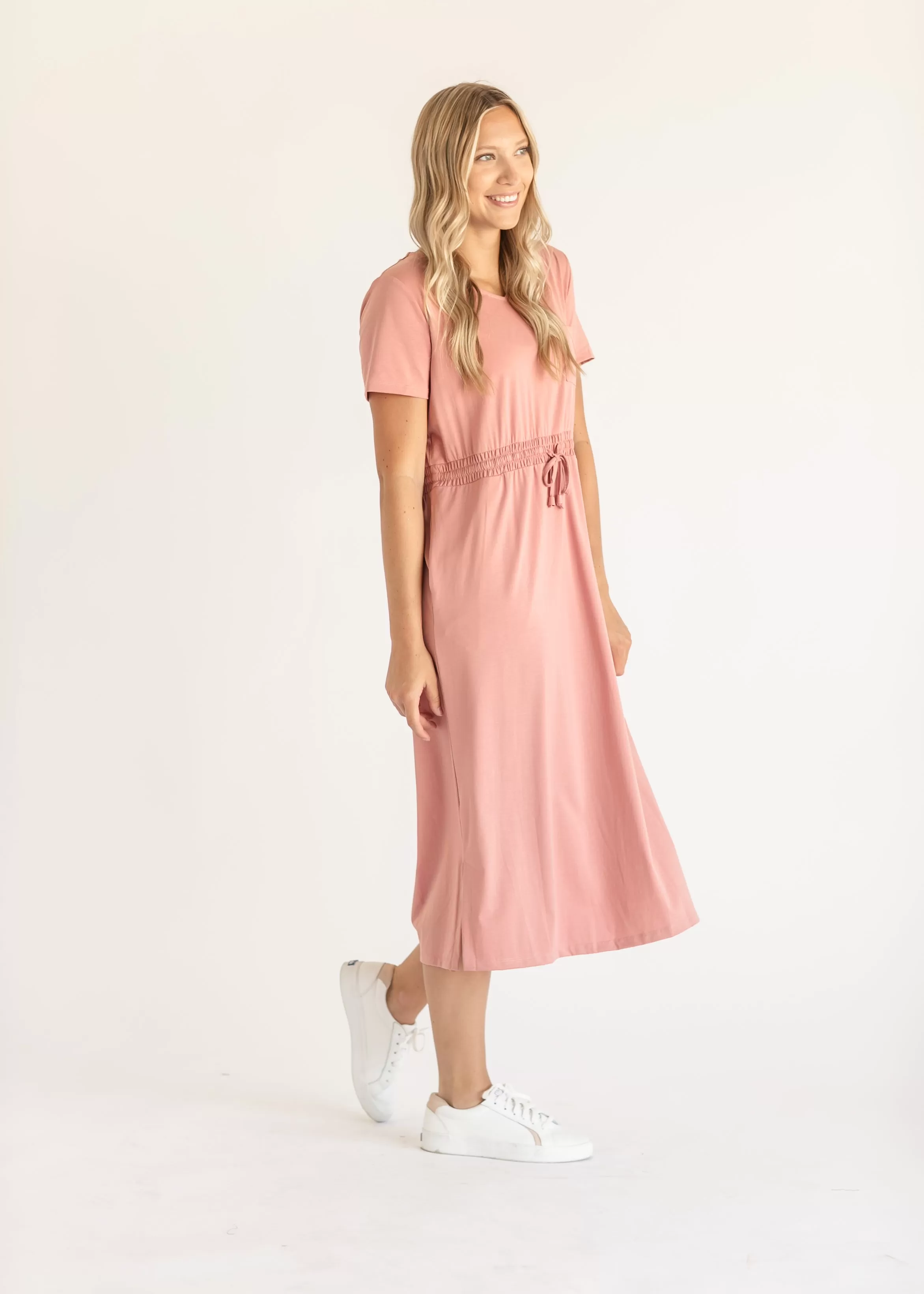 Ashley Short Sleeve Midi Dress - FINAL SALE