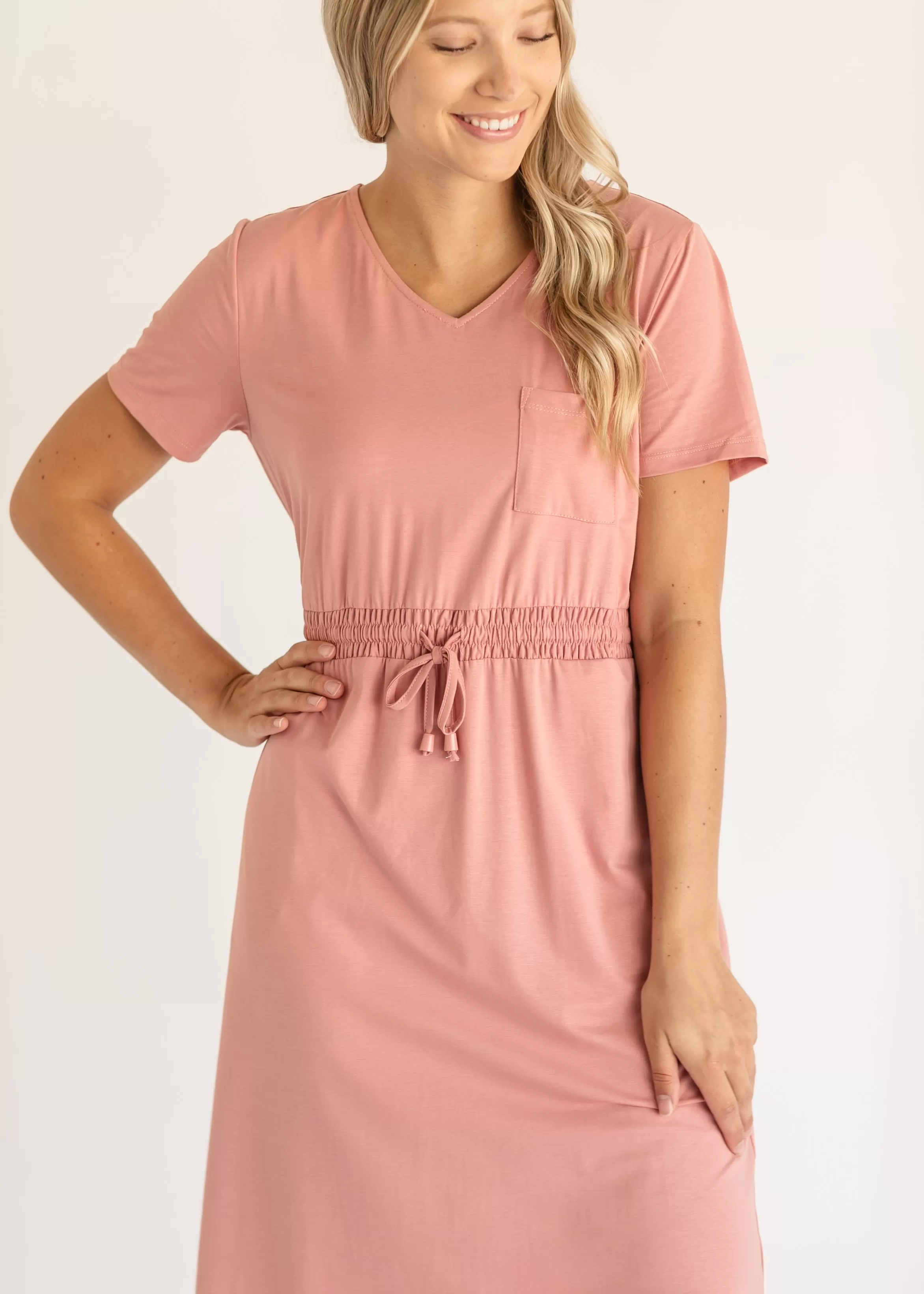 Ashley Short Sleeve Midi Dress - FINAL SALE