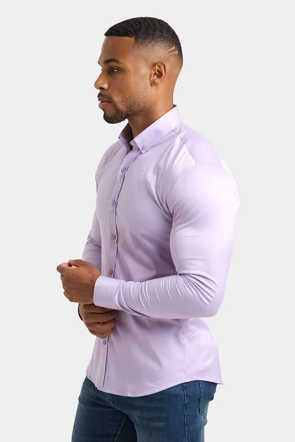 Athletic Fit Signature Shirt in Lilac