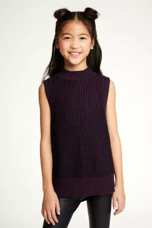 Autumn Cashmere Plaited Tabard Girls Sweater