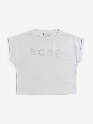 BCBG Girls Glitter T-Shirt in Grey