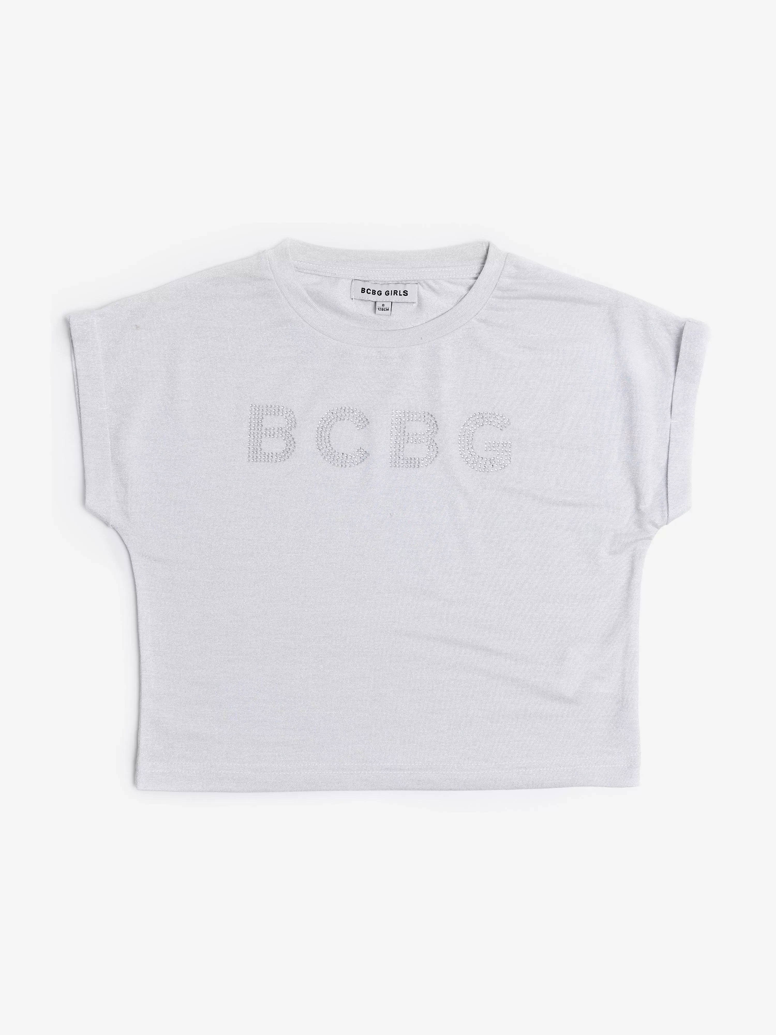 BCBG Girls Glitter T-Shirt in Grey