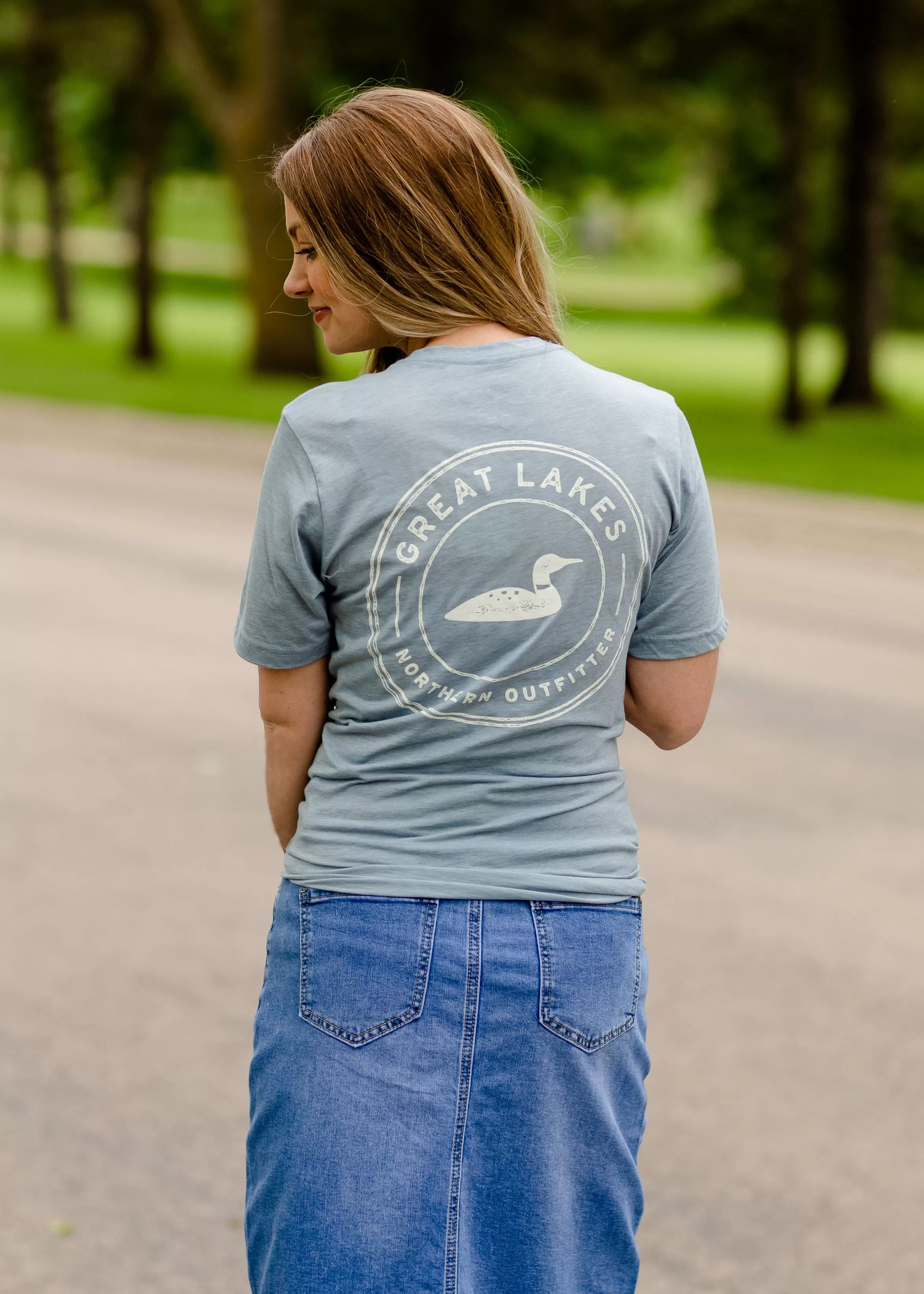 Blue Short Sleeve Great Lake T-Shirt - FINAL SALE