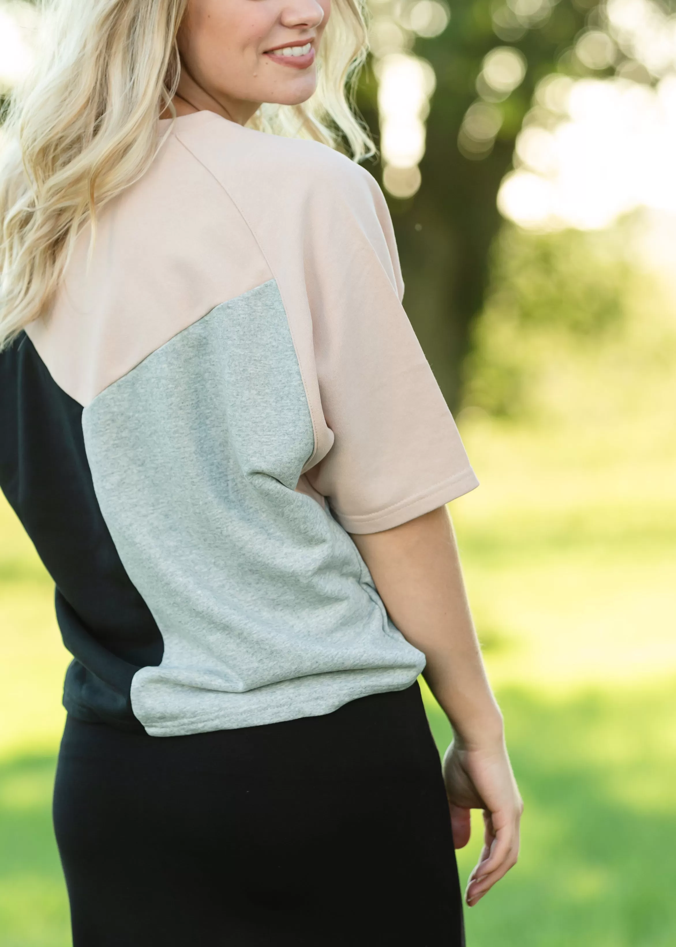 Blush Geometric Shirt - FINAL SALE