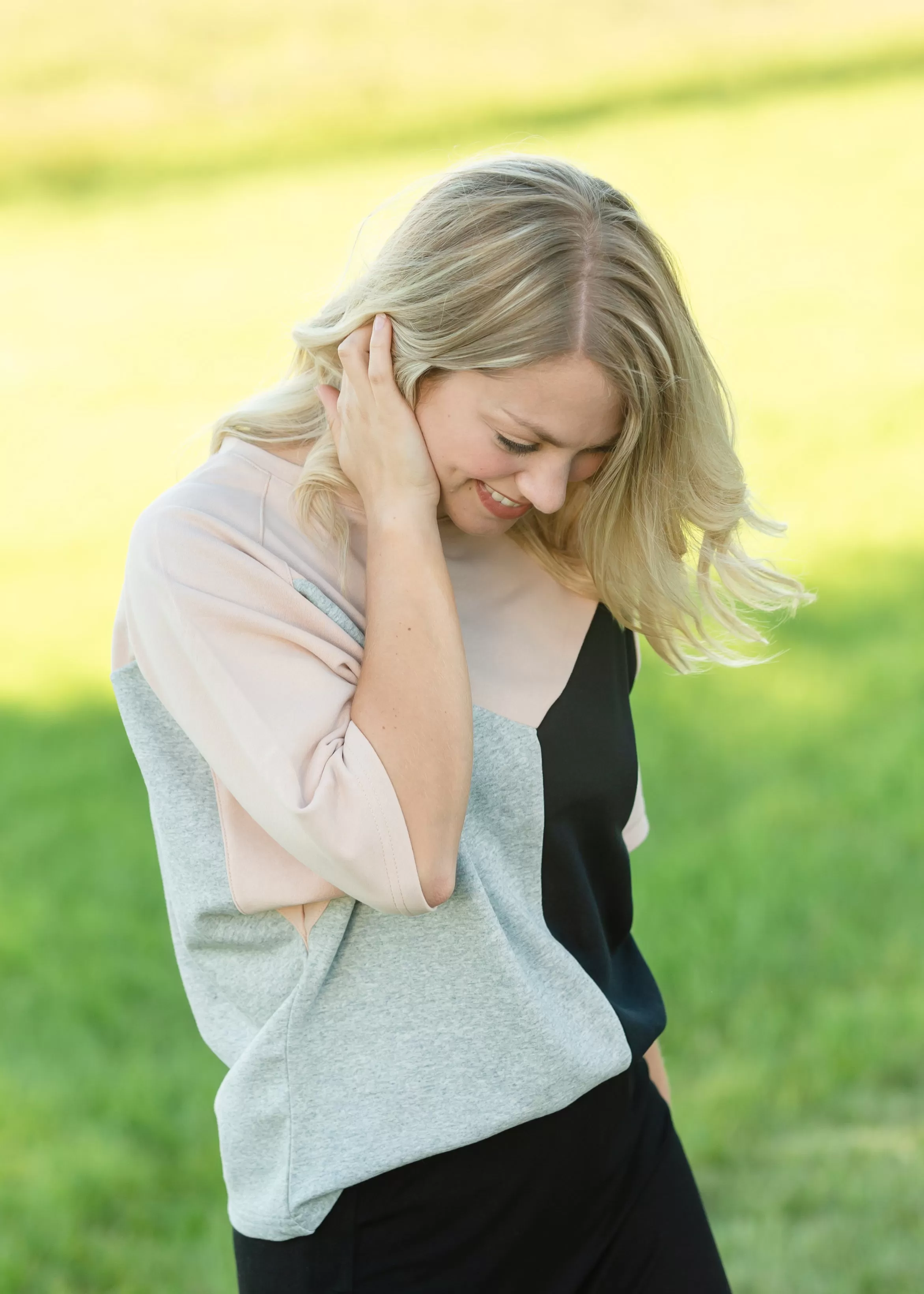 Blush Geometric Shirt - FINAL SALE