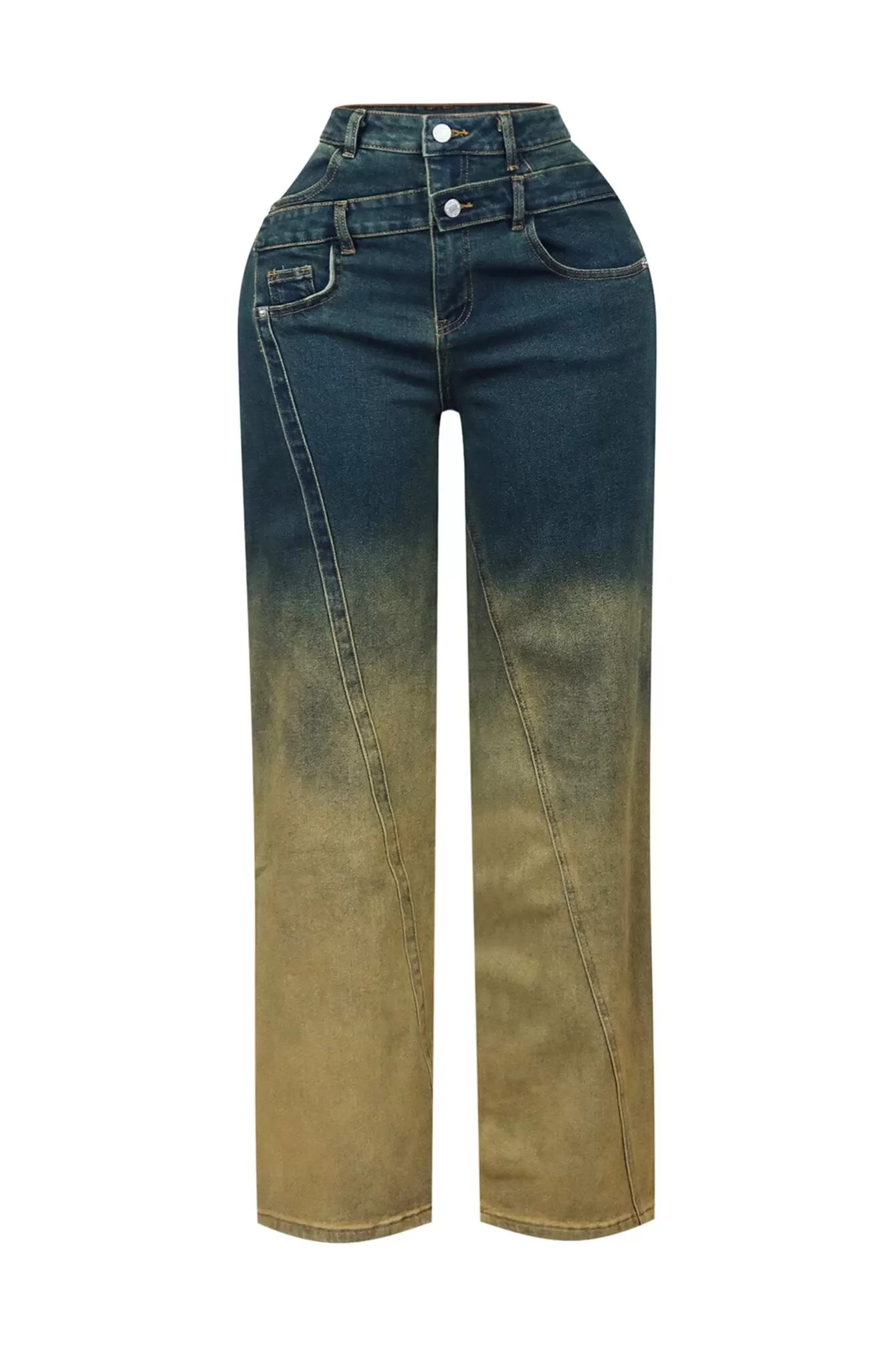 Bruce Ombre Vintage Washed Denim Jeans