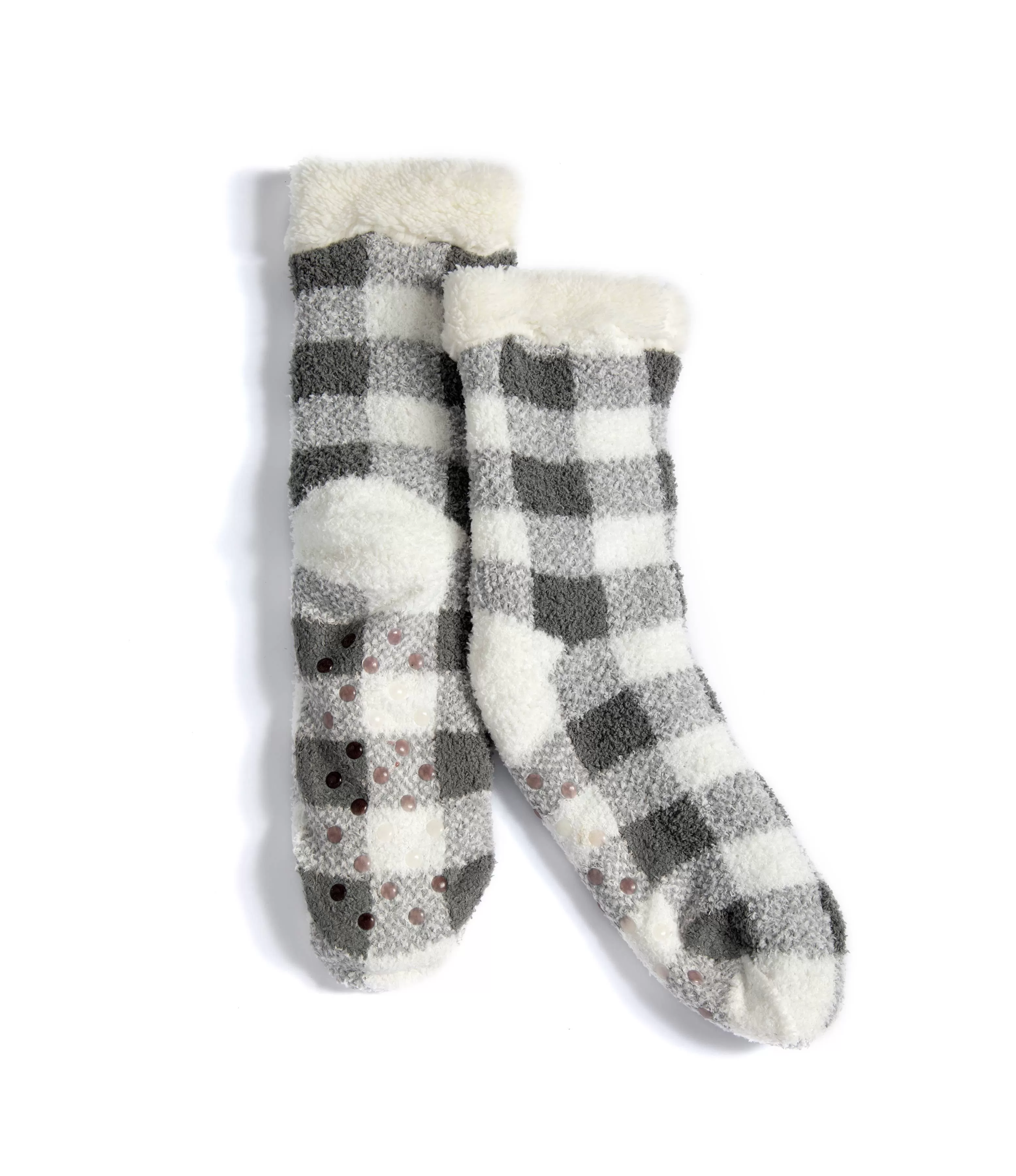 Buffalo Check Slipper Socks