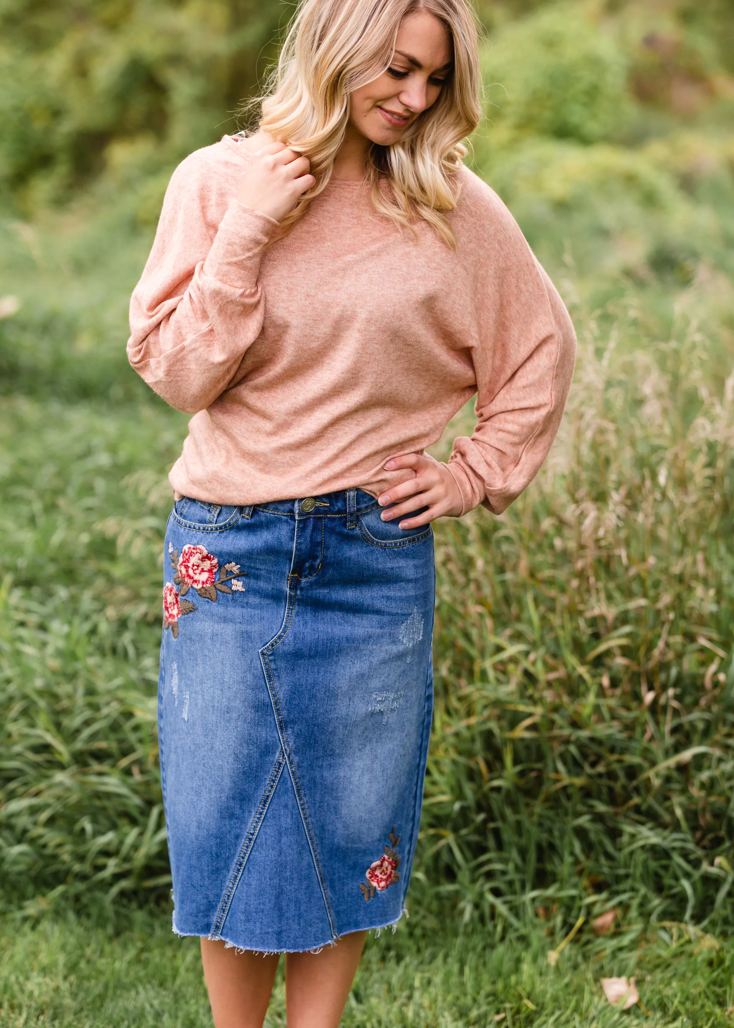 Burnt Orange Boat Neck Top - FINAL SALE