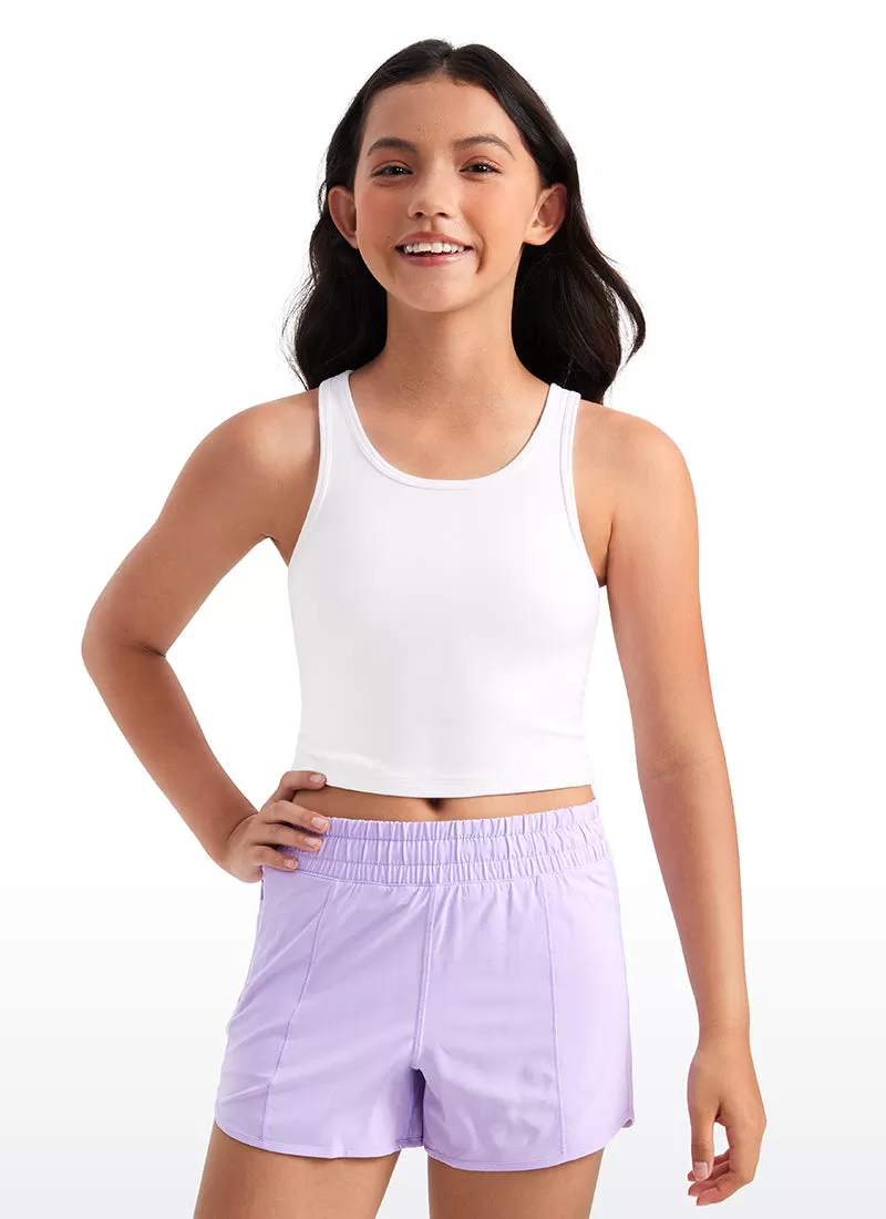 Butterluxe Girls Double Lined Scoop Neck Tank Tops