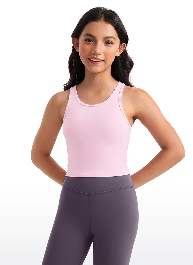 Butterluxe Girls Double Lined Scoop Neck Tank Tops