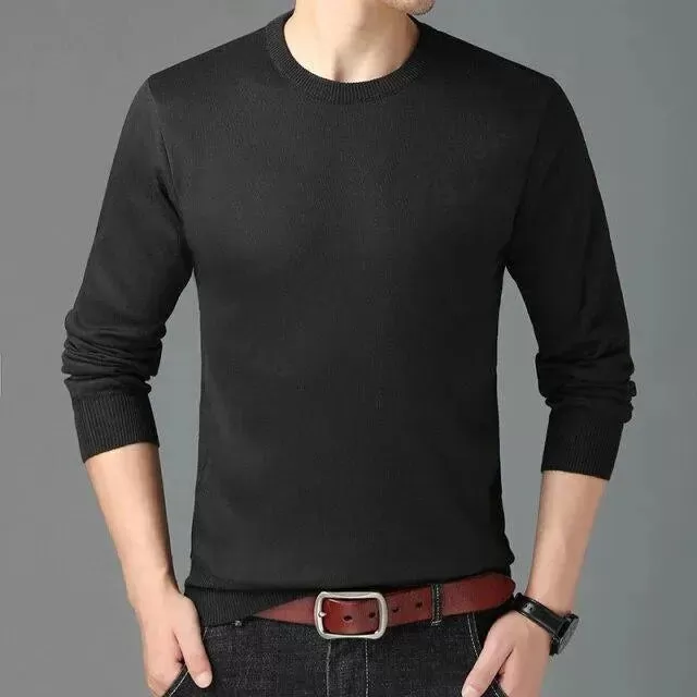 Casual Crewneck Men Sweaters