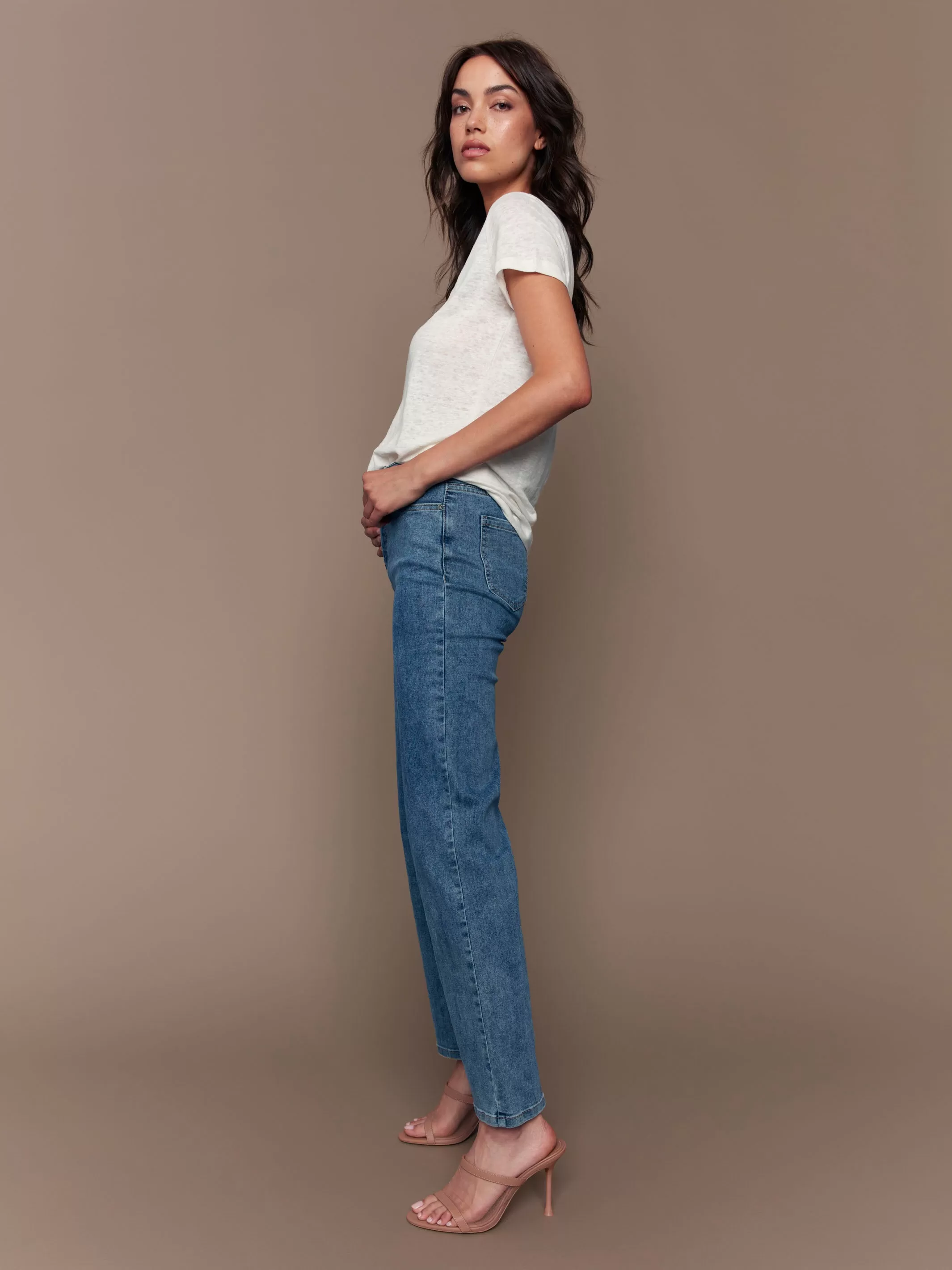 Charlotte Straight Leg Jeans - Medium Blue