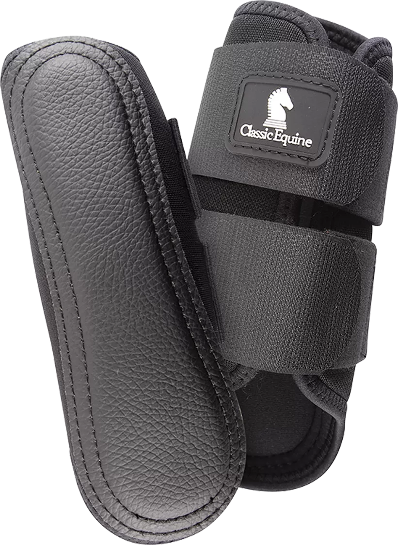 Classic Equine AirWave Classic Splint Boots-Black Front