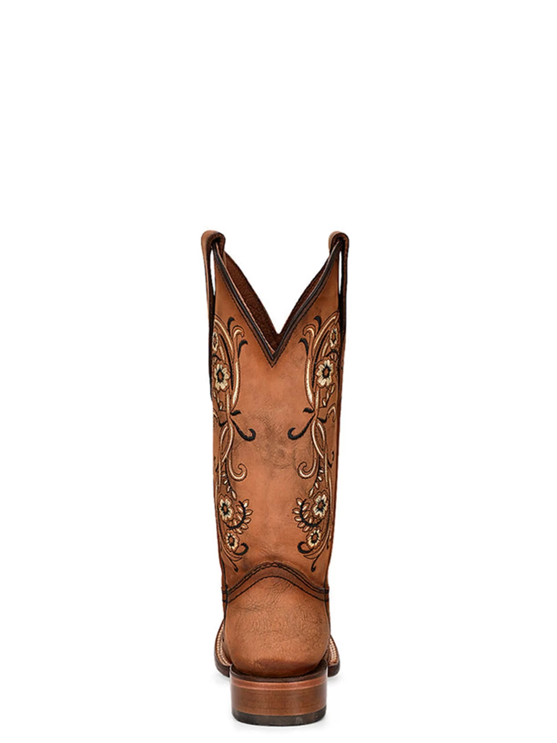 Corral Women's Sand Floral Embroidery Brown Cowboy Boot