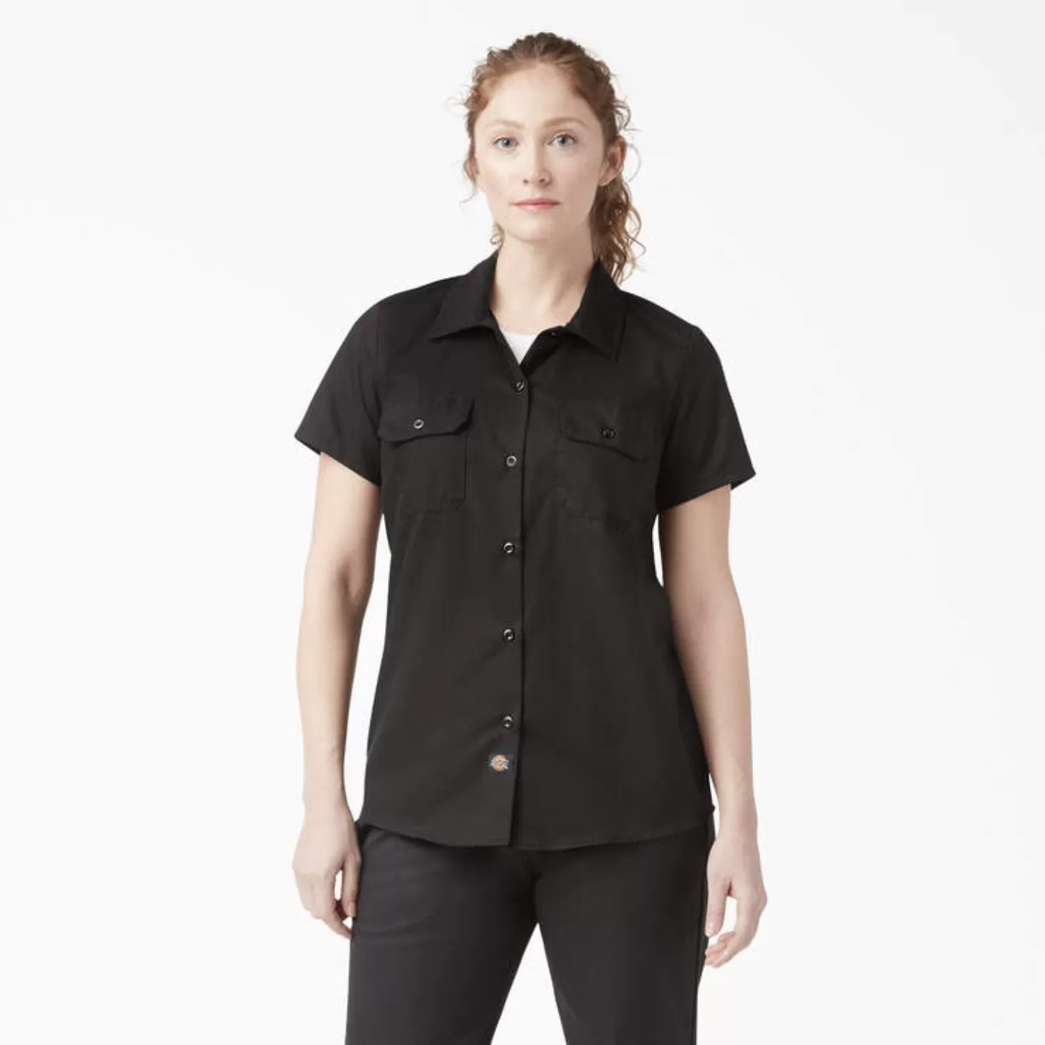 Dickies Women's 574 Original Button Short Sleeve Twill Work Shirt