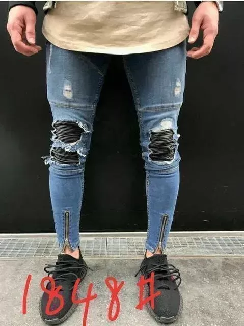 Distressed Denim Jeans Pants For Men