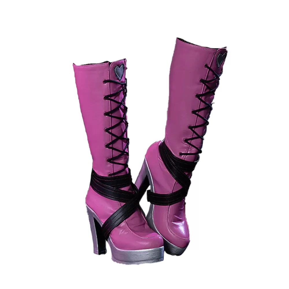 DokiDoki-Anime Cosplay Shoes Pink Boots