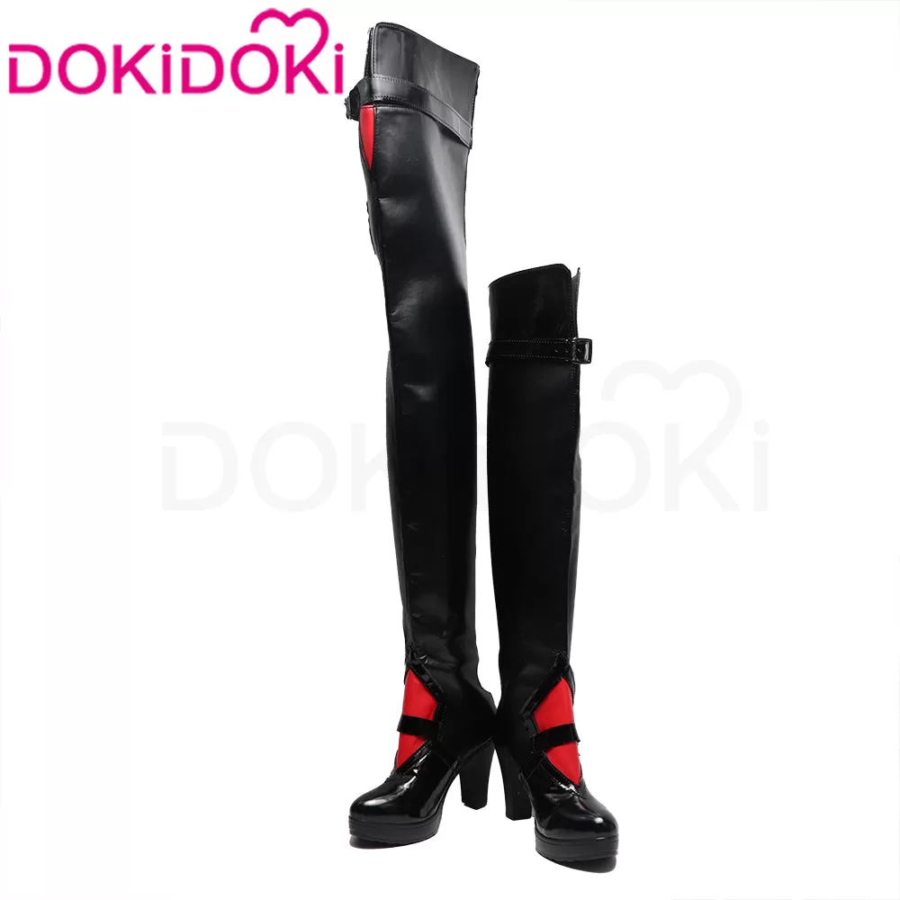 DokiDoki Game Honkai: Star Rail Cosplay Acheron Shoes White Hair Ver