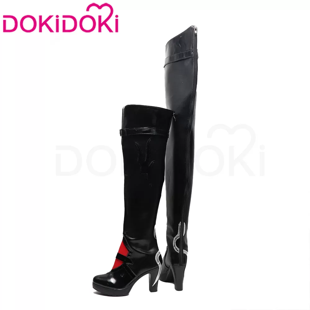 DokiDoki Game Honkai: Star Rail Cosplay Acheron Shoes White Hair Ver