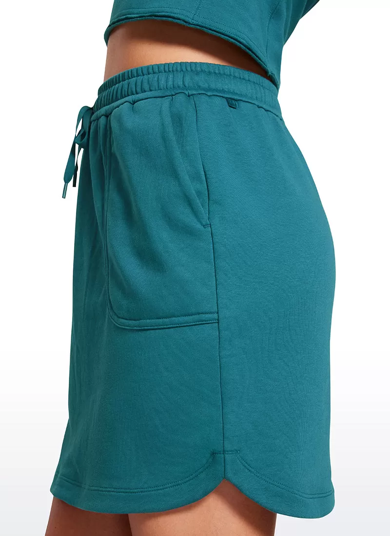 Down the Street Cotton Sweat Jersey Skirts 17'' with Pockets