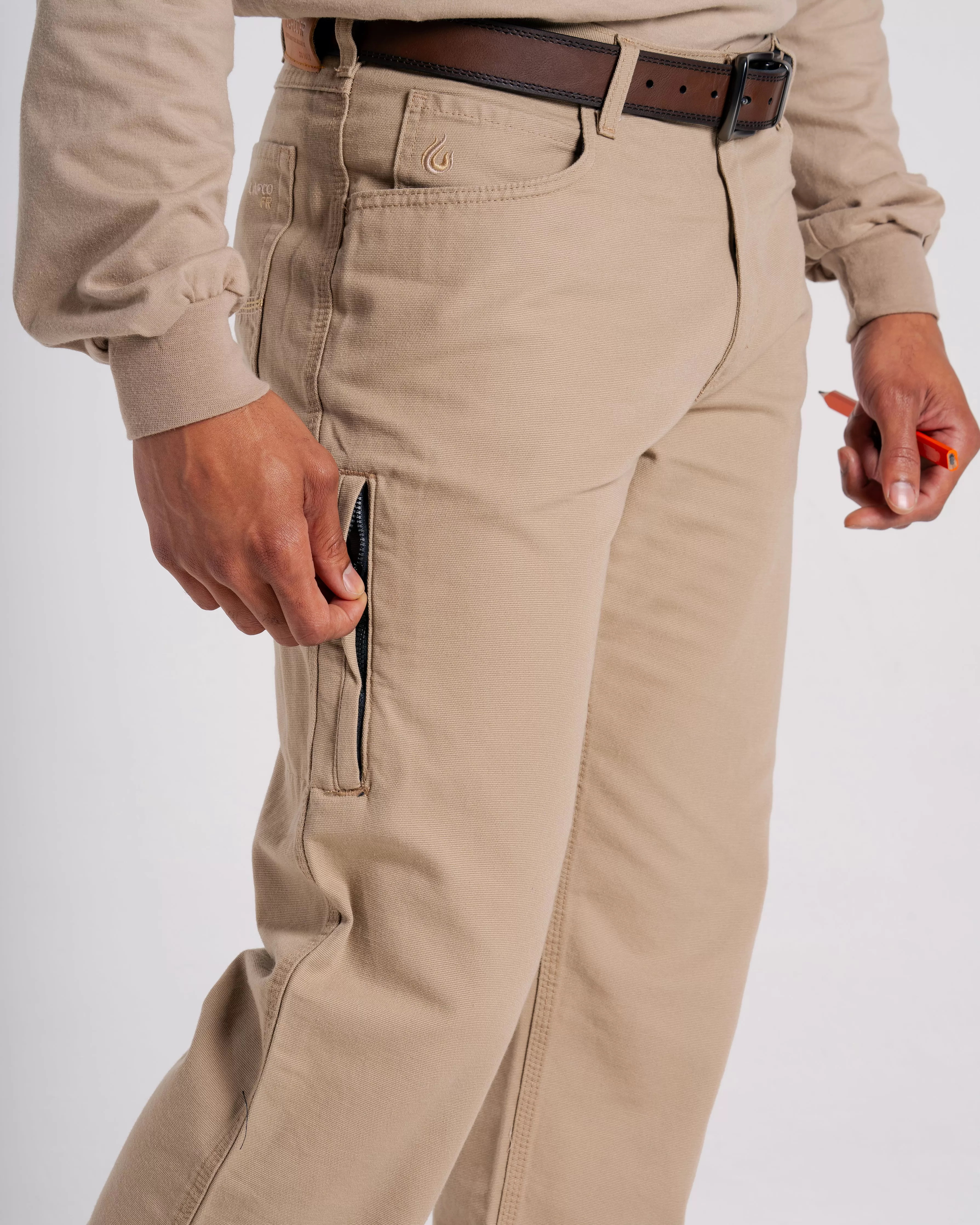 FR Canvas Jeans | 46-60 Waist | made with 9oz. Westex® UltraSoft® | Khaki