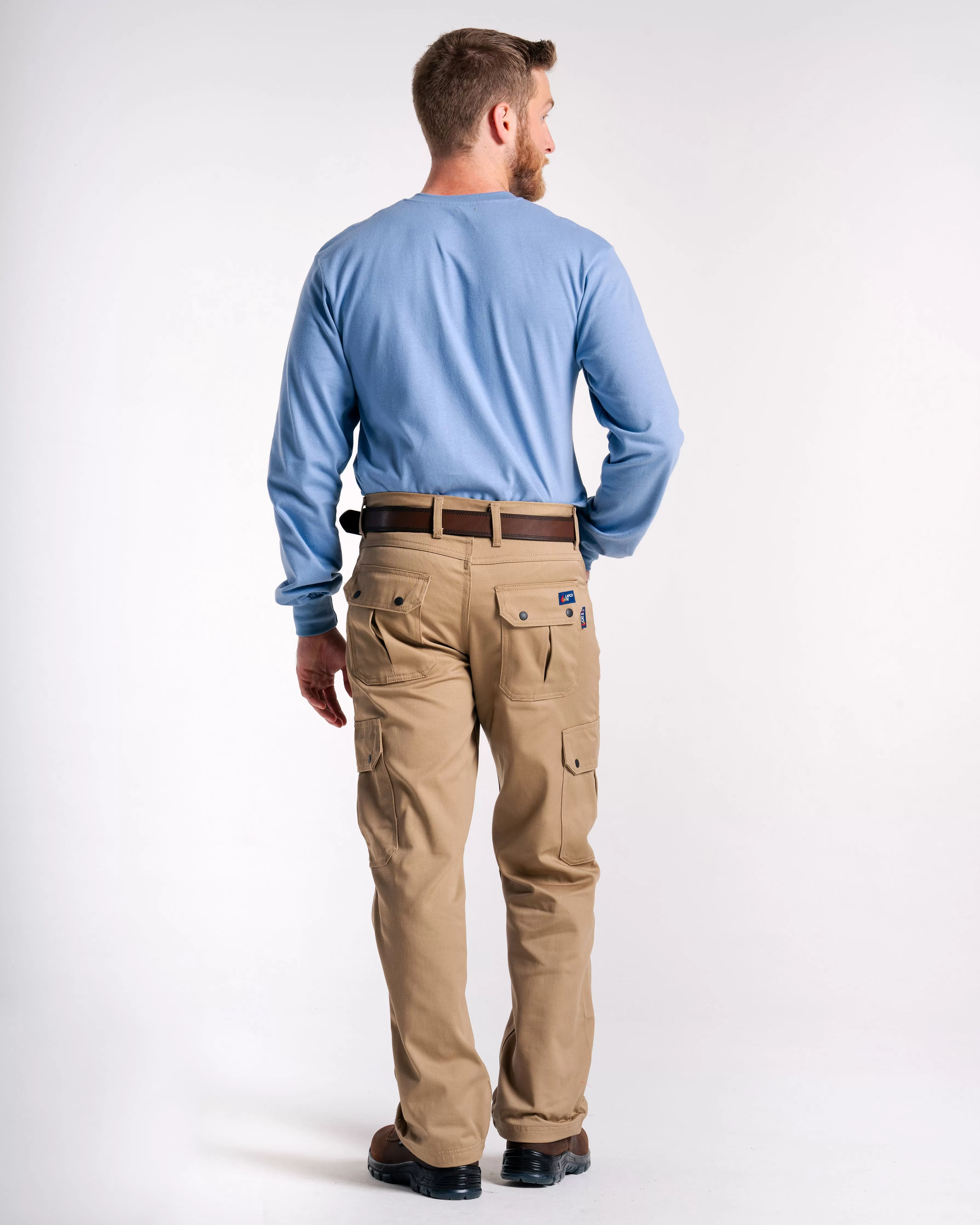 FR Cargo Pants | 46-60 Waist | 9oz. 100% Cotton | Khaki