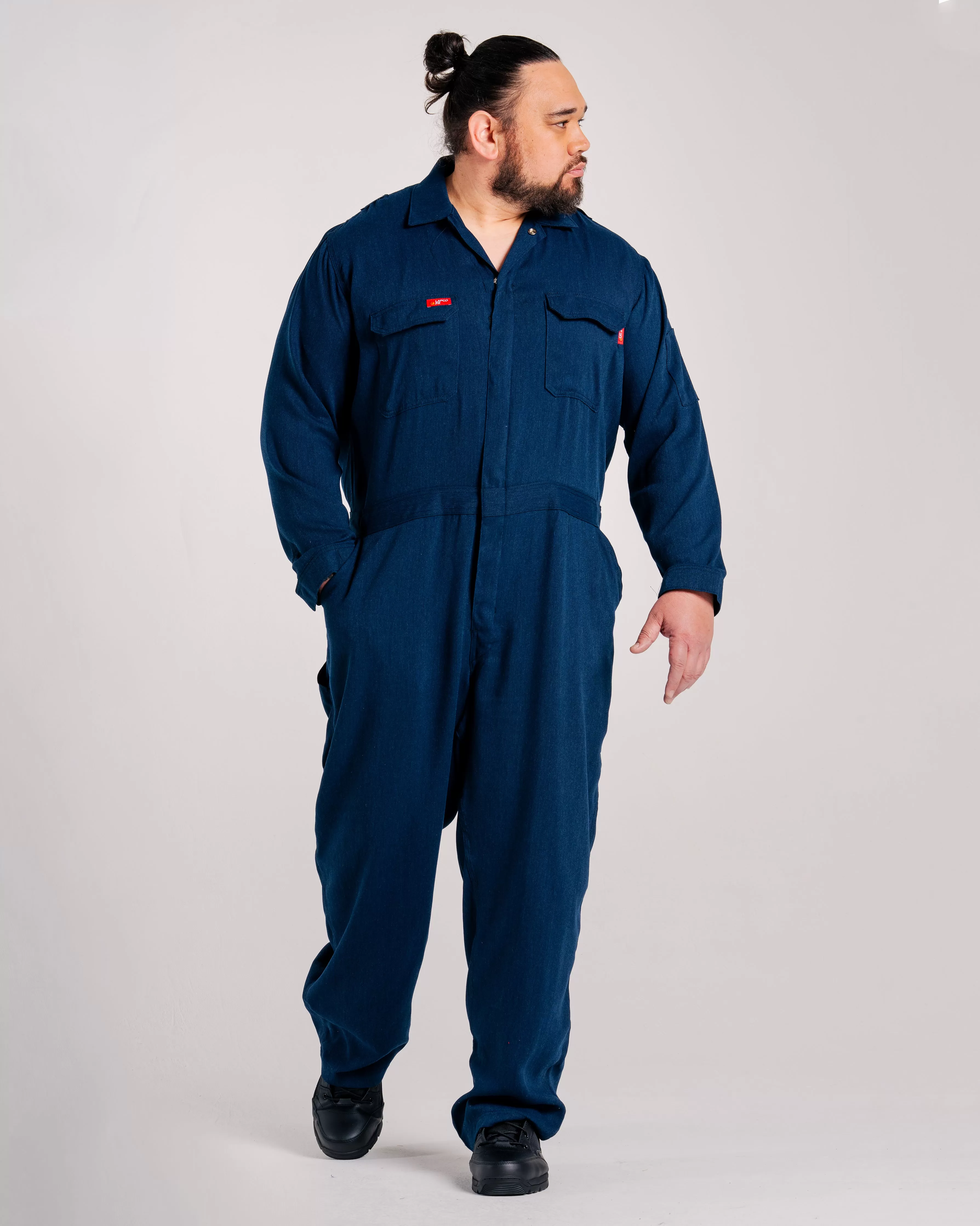 FR Deluxe 2.0 Coverall | made with 5oz. TecaSafe® One | Denim Navy