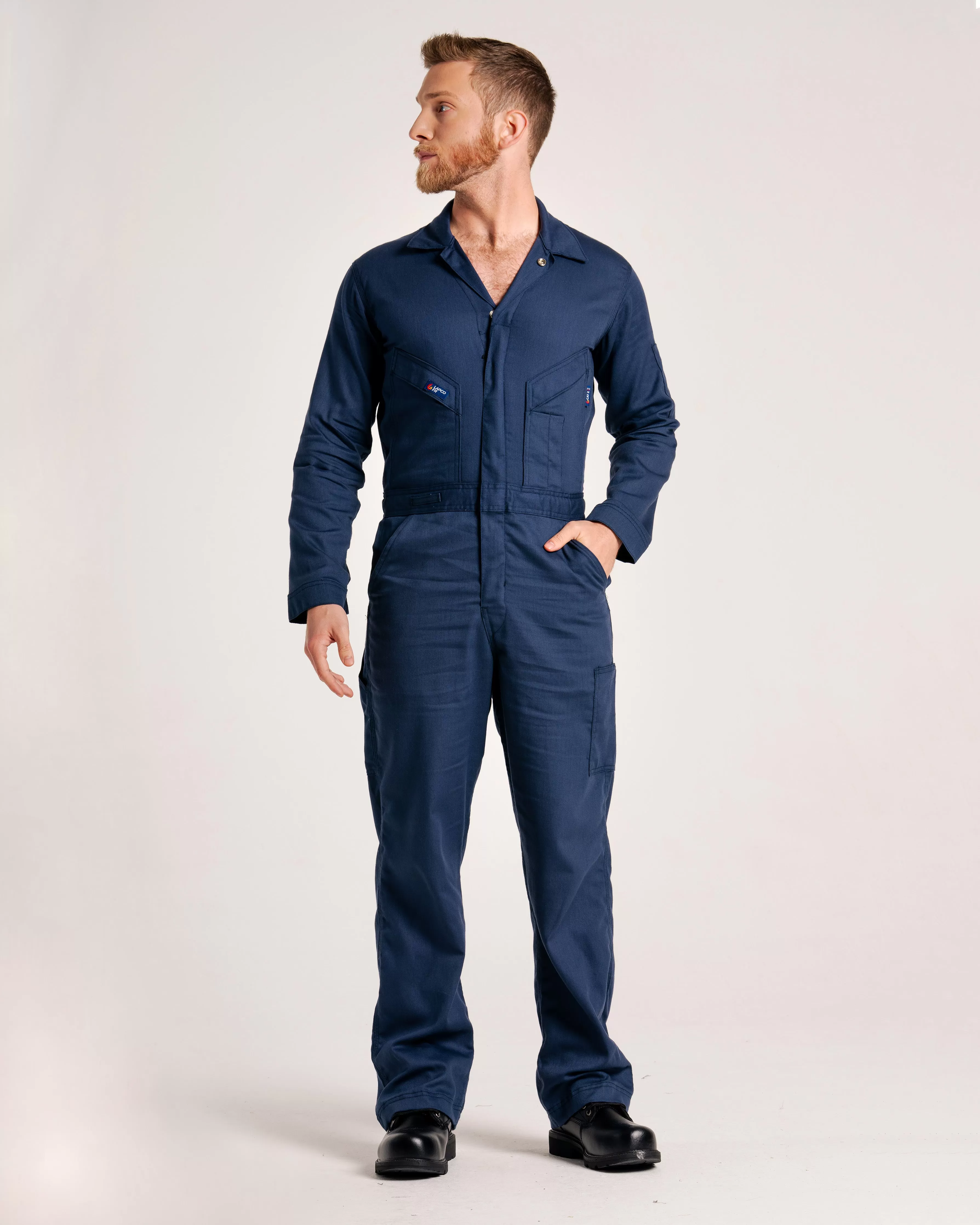 FR Deluxe Lightweight Coveralls | 6oz. 88/12 Blend | Navy