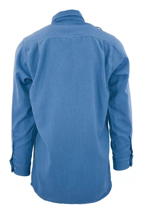 FR DH AIr Uniform Shirts | made with 5.5oz. Westex® DH Air | Medium Blue