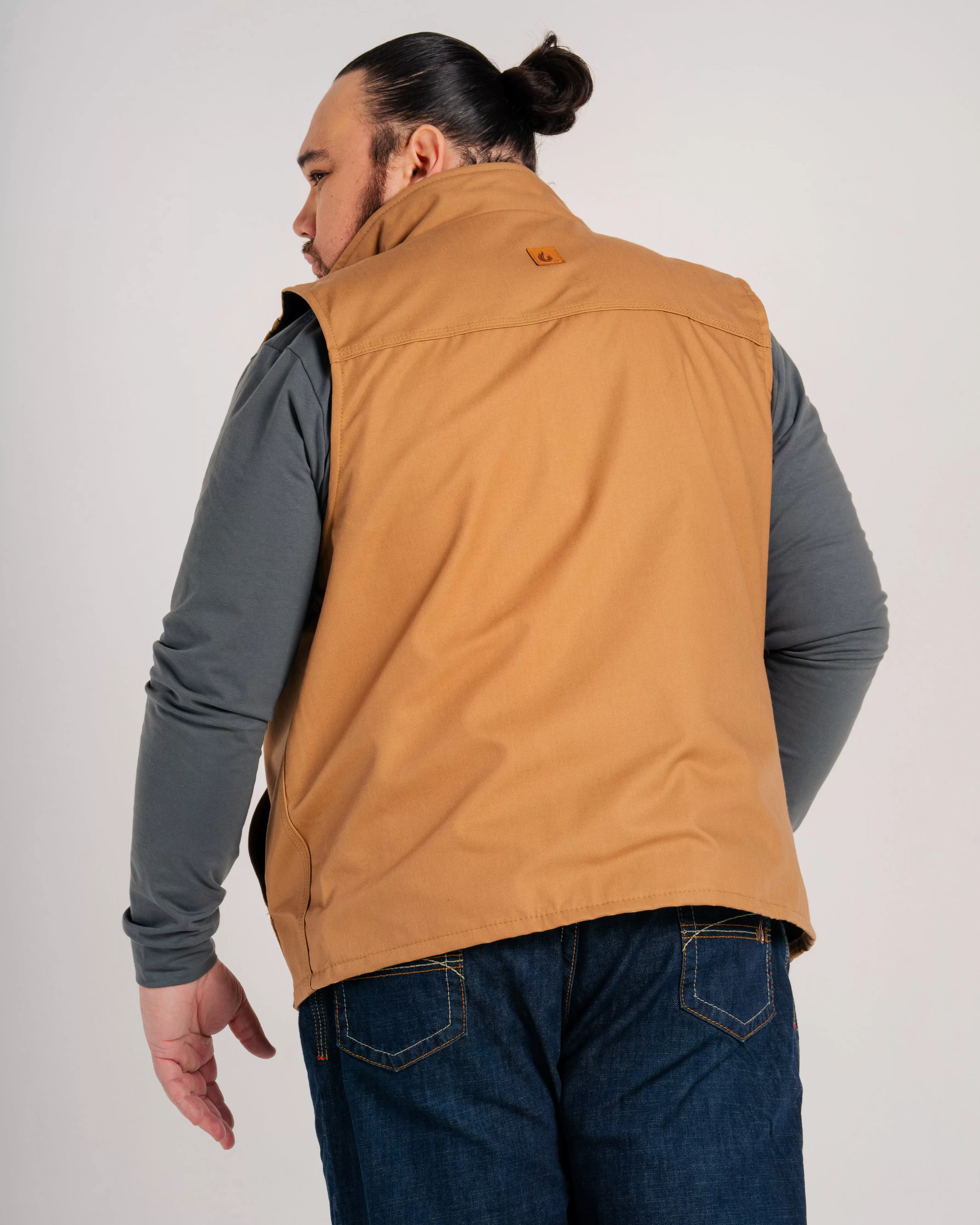 FR Fleece Lined Vest with Windshield Technology | Brown