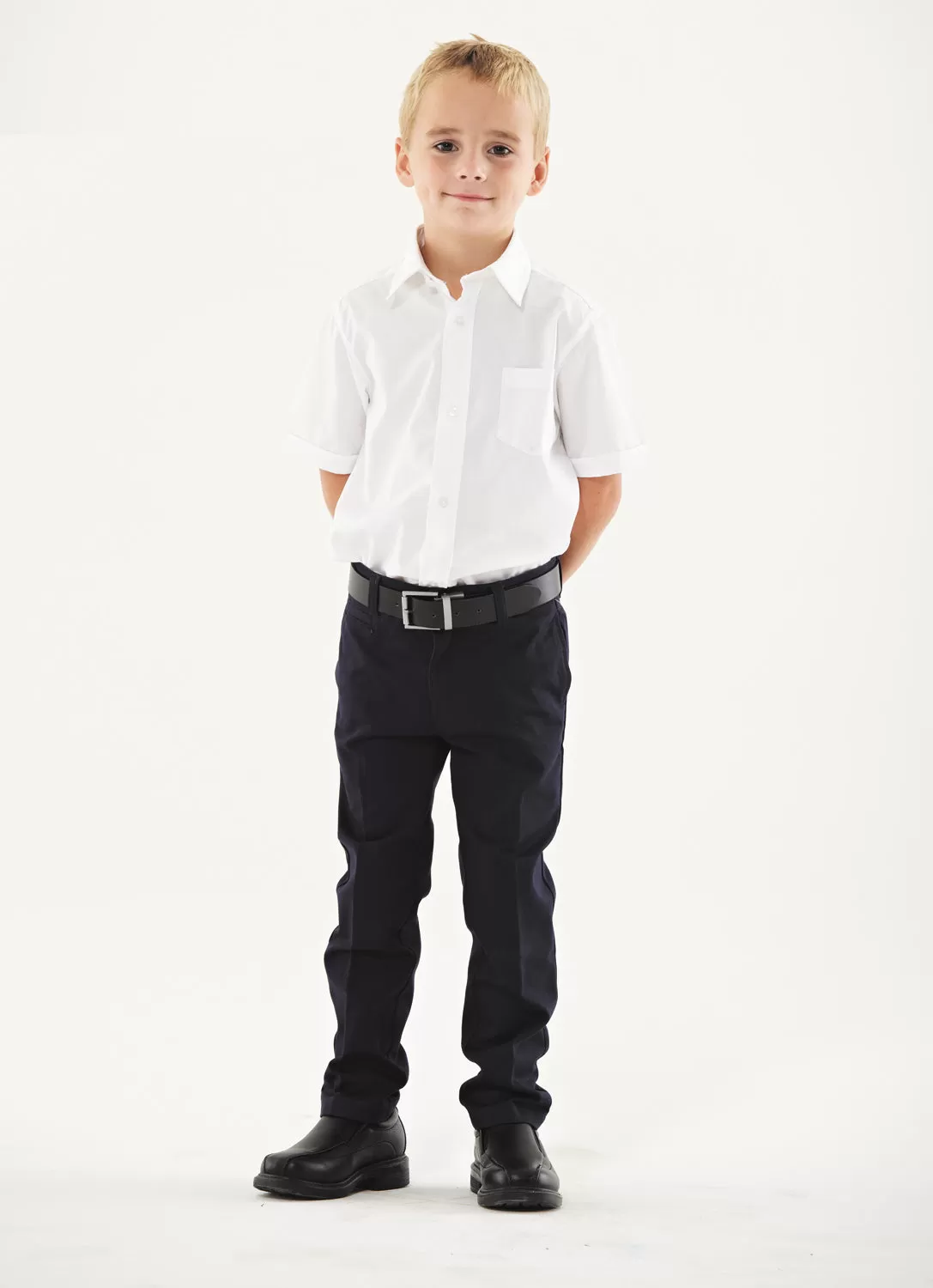 Galaxy Boys 8-20 Flat Front School Uniform Pants, Husky