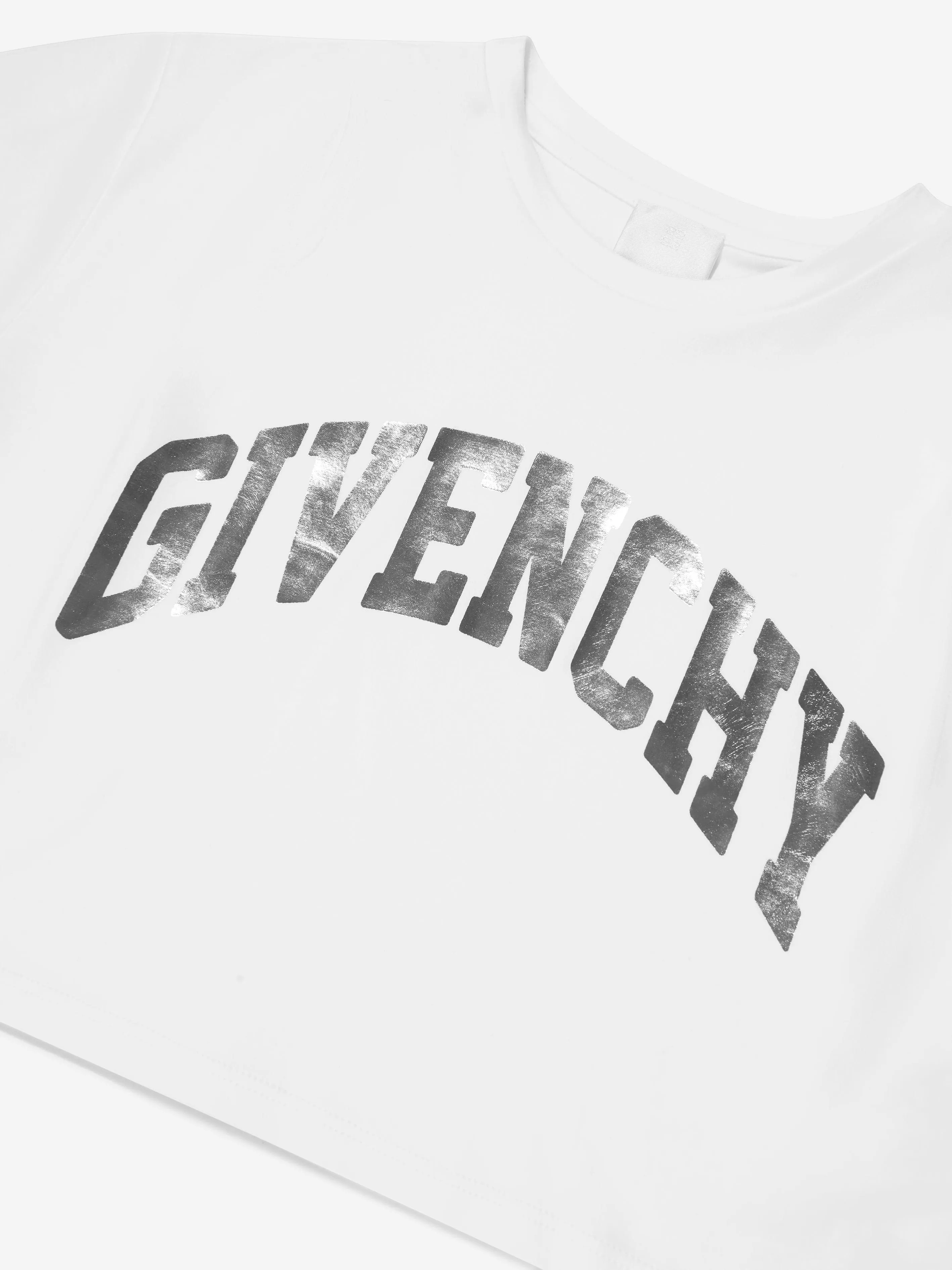 Givenchy Girls Logo Print T-Shirt in White