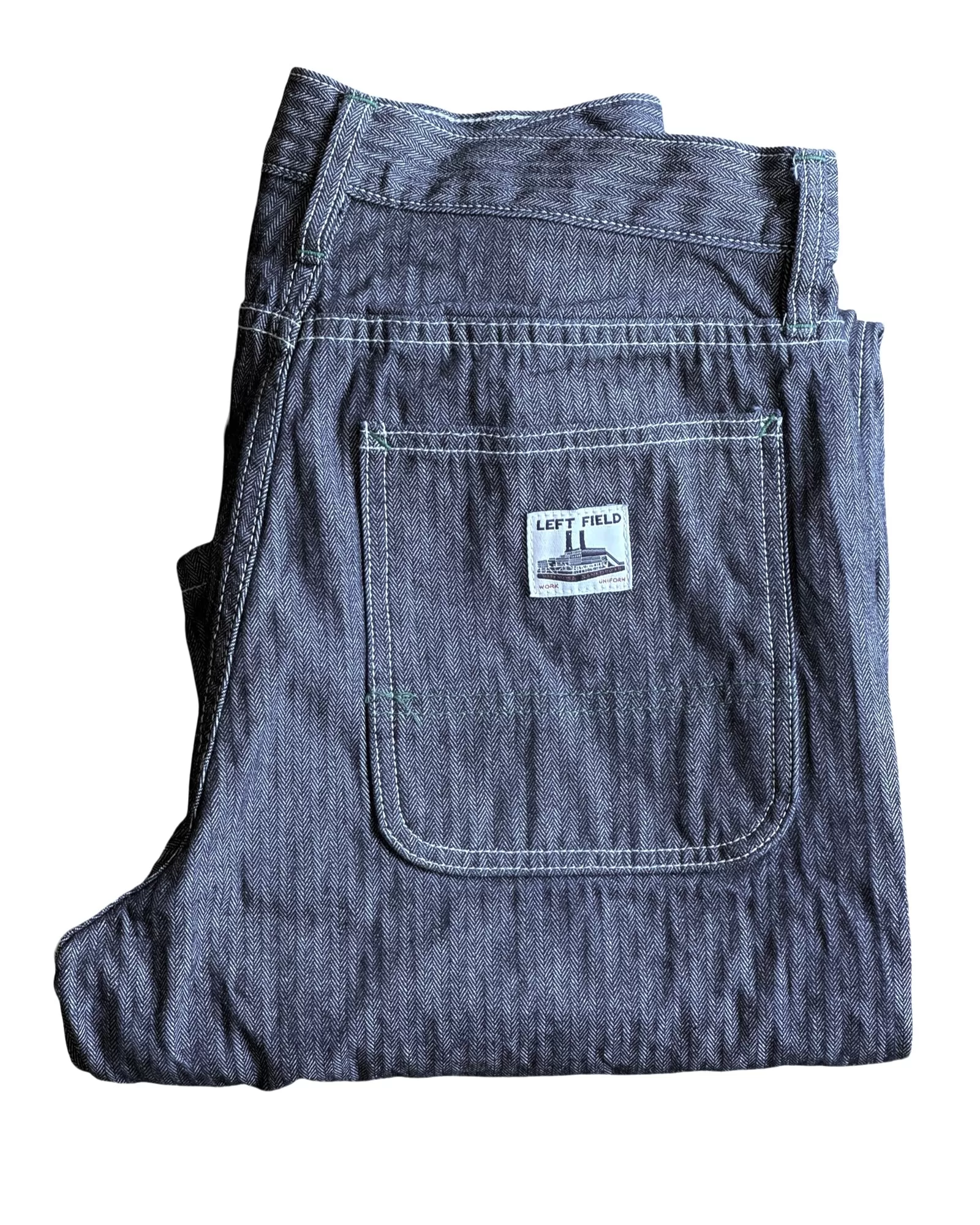 Herringbone Work Uniform Denim New Wider Fit