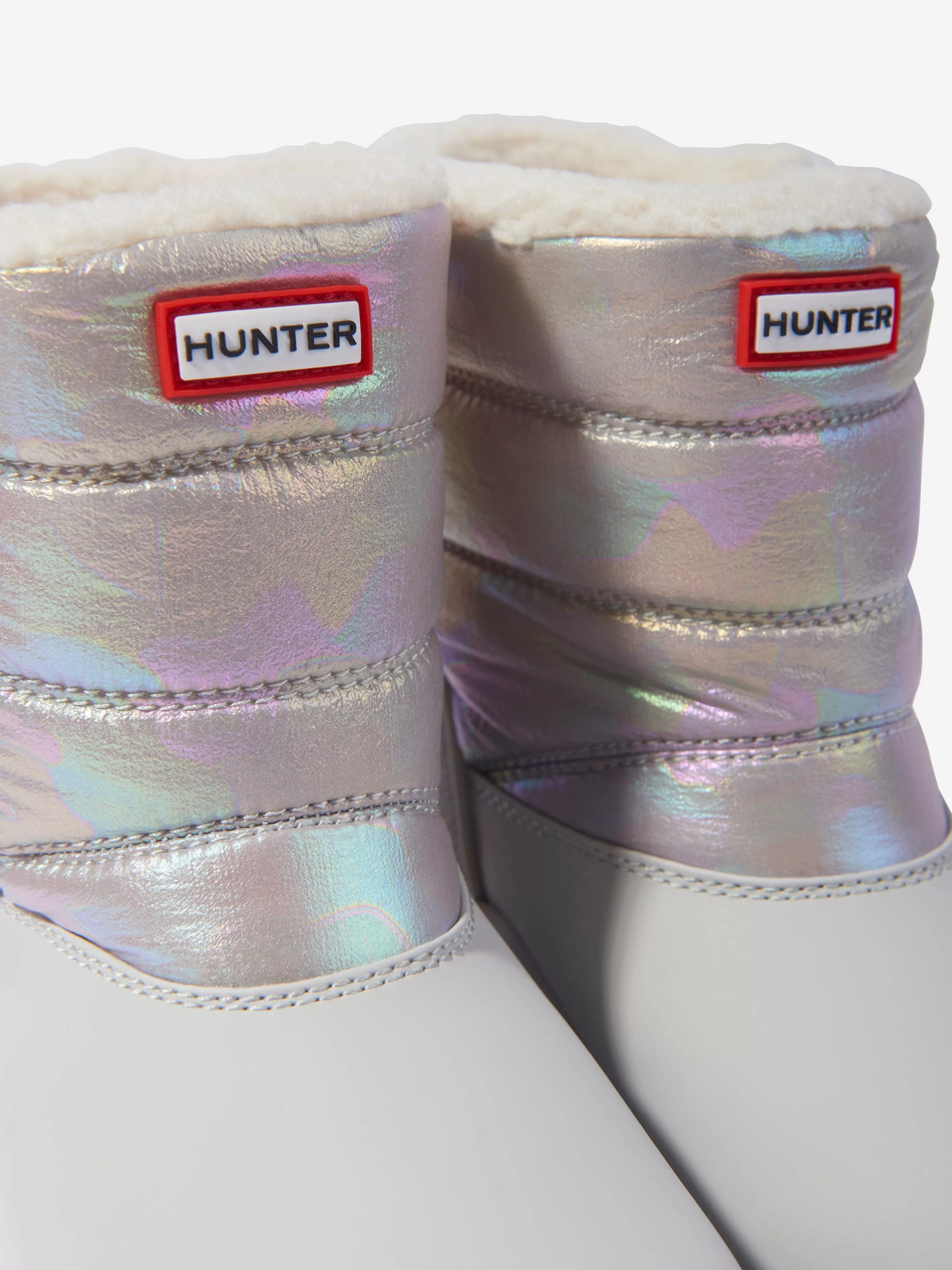 Hunter Kids Intrepid Reflective Camo Snow Boots in Multicolour