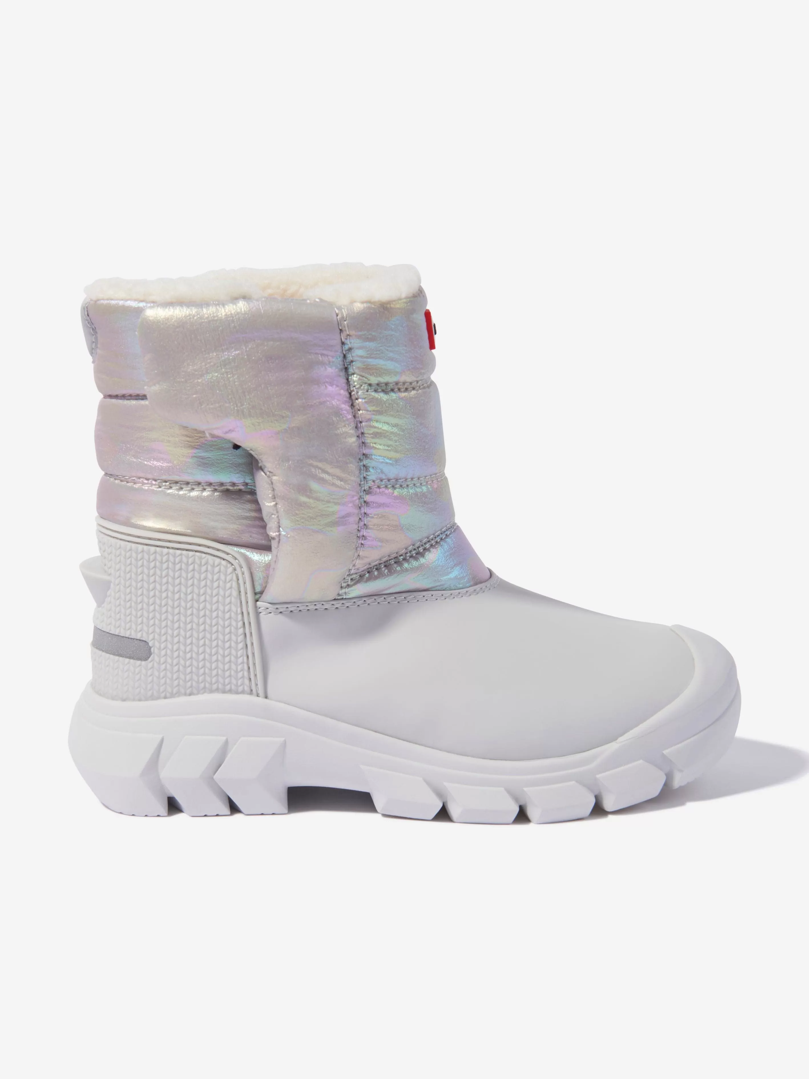 Hunter Kids Intrepid Reflective Camo Snow Boots in Multicolour