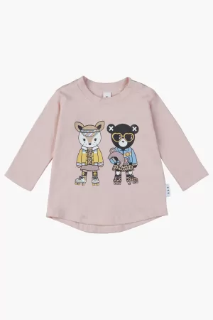 Huxbaby Animal Skater Girls Shirt