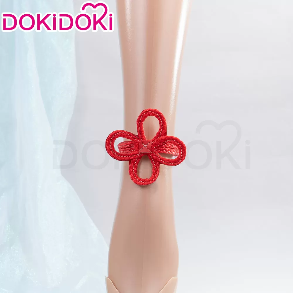 【In Stock】 DokiDoki Game Genshin Cosplay Ganyu Shoes