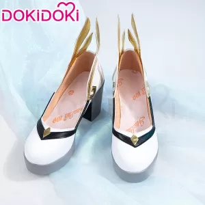 【In Stock】 DokiDoki Game Genshin Cosplay Ganyu Shoes