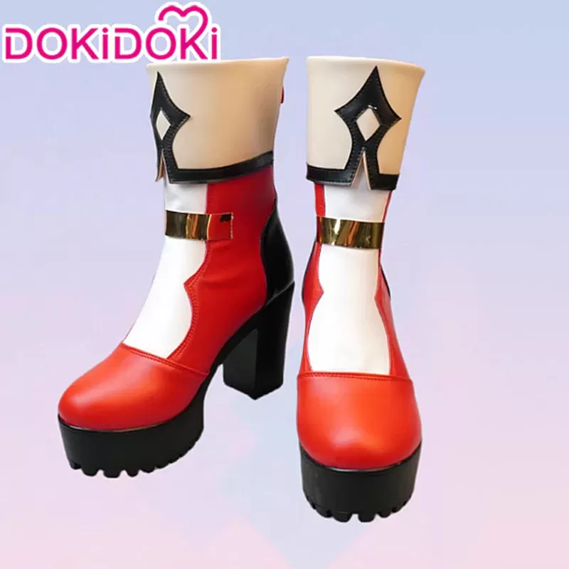 【In Stock】DokiDoki Game Genshin Impact Cosplay Charlotte Shoes Fontaine