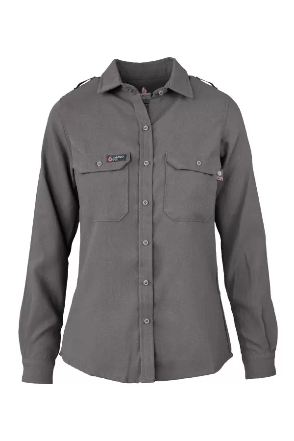 Ladies FR Uniform Shirts made with 5oz. TecaSafe One® Inherent | Gray