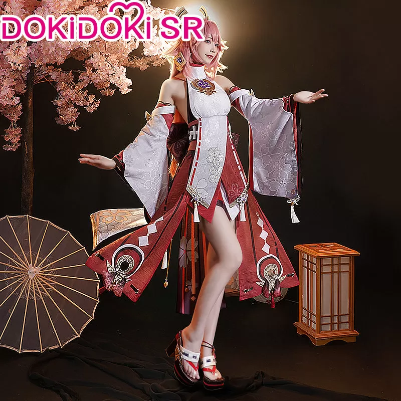 【LAST BATCH】【Partial Size Ready For Ship】DokiDoki-SR Game Genshin Impact Yae Miko Cosplay Costume / Shoes