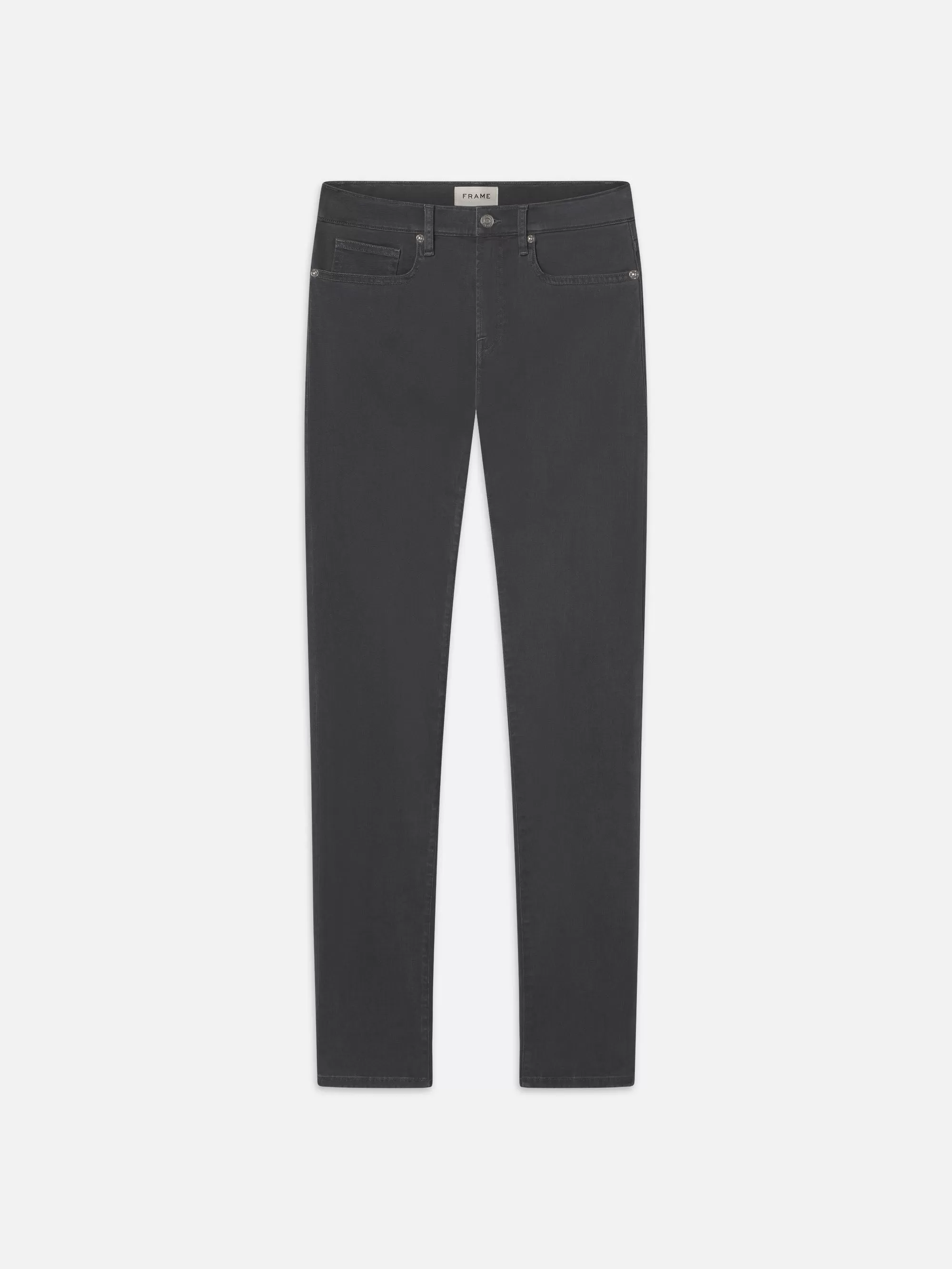 L'Homme Slim Brushed Twill -- Slate Gray