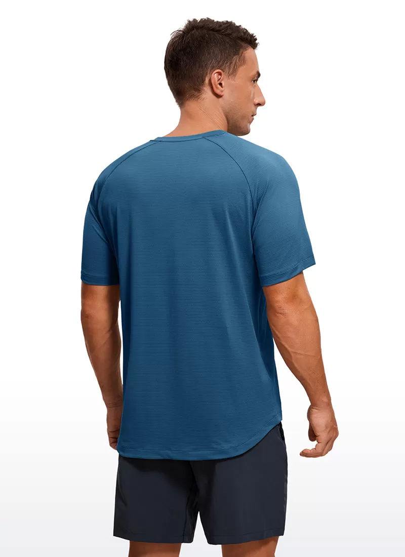 Lightweight Quick Dry Short Sleeves Crew Neck