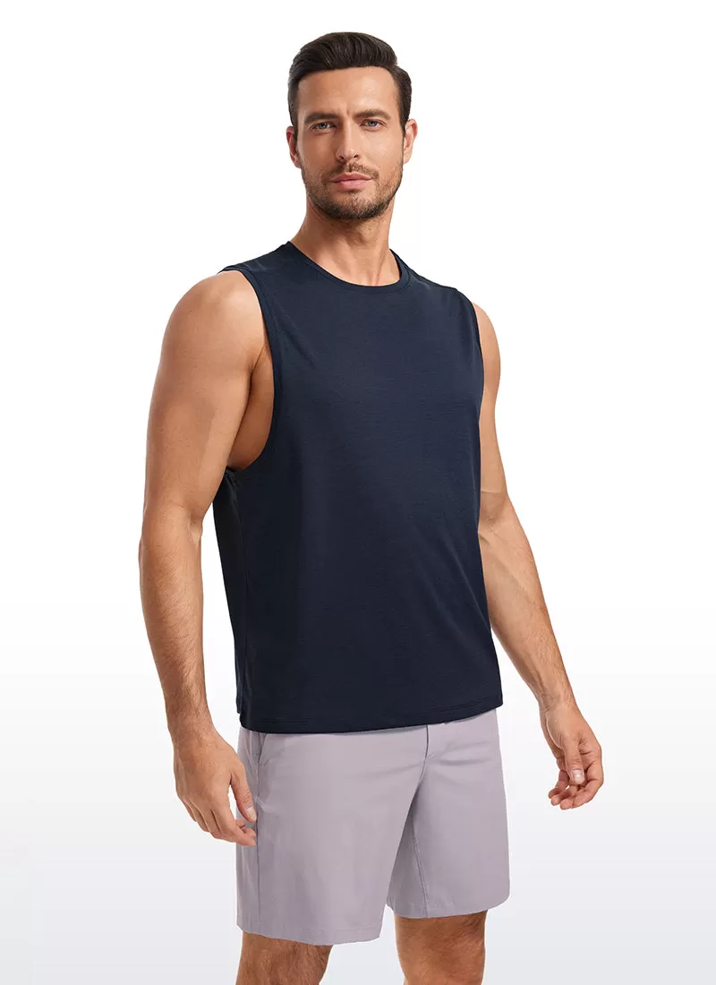 Lightweight Quick Dry Tank Tops Round Neck