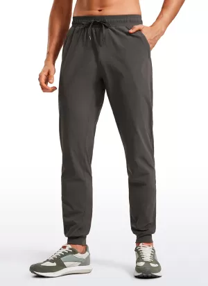 Lightweight Water Resistant Athletic Joggers with Zip Pockets 31"