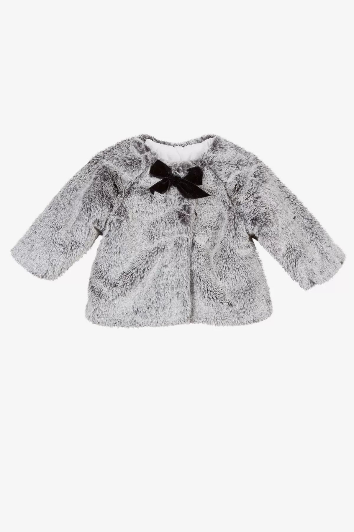 Lili Gaufrette Faux Fur Baby Girls Coat