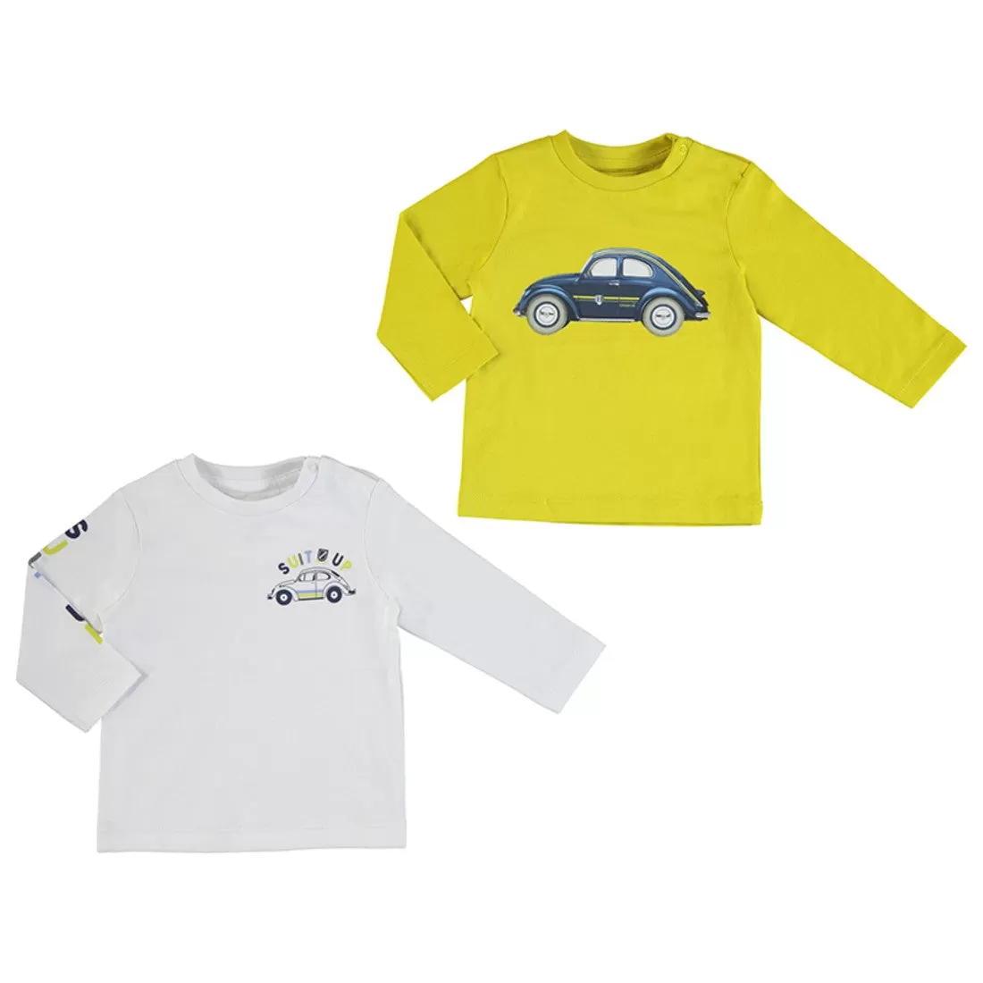 Mayoral Baby Boys Long Sleeve Tees - CARS - Set of 2