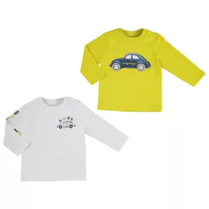 Mayoral Baby Boys Long Sleeve Tees - CARS - Set of 2